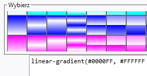 Generator gradientów CSS