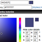 Generator kolorów CSS palet kolorów - online i bezpłatny
